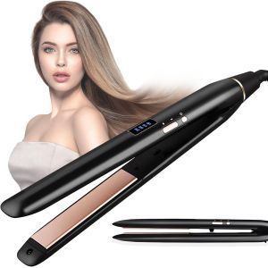 Kalanka-2 En 1 Mini Lisseur Cheveux, Lisseur Cheveux Court, Fer À Lisser Portable, Aempérature Réglable 150¿- 210¿, Lisseur Cheveux Professionnel, Double Tension, Arrêt Automatique, Pour Le Voyage - Neuf