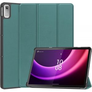 Coque Pour Lenovo Tab P11 (2nd Gen) Tb350fu/Tb350xu 11,5 Pouces, Flip Cover En Cuir Protection Avec Stand Fonction Étui Pour Lenovo Tab P11 2nd Gen Tablet, Vert Foncé - Neuf