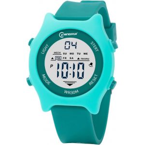 Bnhgc-Montre Enfant 30m Imperméable À L'eau Montre Enfant Fille Avec Alarme, Chronomètre, Chronomètre, Calendrier, Rétro-Éclairage Pour Les 3-15 Ans - Neuf