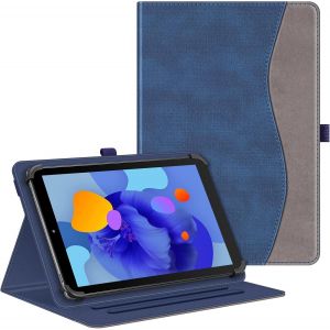 Kal-Coque Universelle Pour Tablette 10 Pouces (9''-10.5''/10.9''/11''), Housse Multipositions Pour Tablette Teclast, Blackview, Yestel, Yotopt, Meberry, Oscal Etc, Denim Indigo - Neuf
