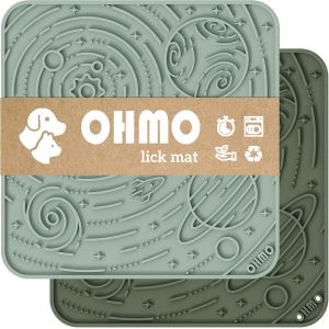 Kalanka-Tapis De Léchage Chien, Tapis De Lechage Pour Chiot Chat¿Grande, 2 Paires Inspiré Par Ciel Étoilé, Pour Soulager L'anxiété De L'animal, Silicone De Qualité Alimentaire - Neuf