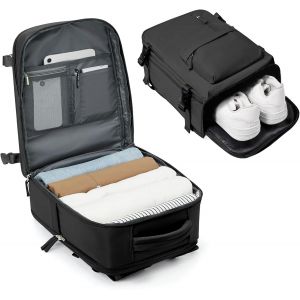 Sac à dos Sous Vide Avec Pompe Ryanair 40x20x25 Sac à main Extensible Sac à Vide de Compression Portable Sac à dos de Voyage étanche avec système de compression scellé.[U355] - Neuf