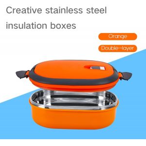 Kalanka-Lunch Box, 800ml En Acier Inoxydable Poign&eacute;e Arqu&eacute;e Grande Capacit&eacute; De La Chaleur Boite Repas Pour &Eacute;cole Bureau Ou Pique-Nique - Neuf