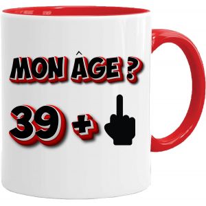 Eryi-Cadeau D'anniversaire 40 Ans Rigolo | Pour Lui Ou Elle - Profanité Grossière | Tasse Humour Original Homme Femme (40) - Neuf