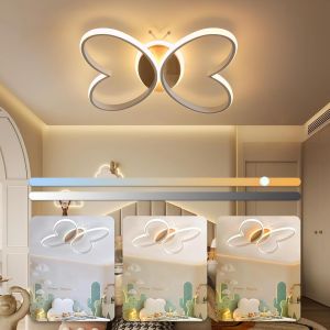 Ulteronixshop-Plafonnier Led 50w 5000lm Plafonnier Chambre Enfant, Lustre Chambre Enfant Avec Dimmable T&eacute;l&eacute;commande, 48cm Lampe Plafond Butterfly Cr&eacute;atif Pour Salon, Chambre &Agrave; Coucher, Chambre D'enfa - Neuf