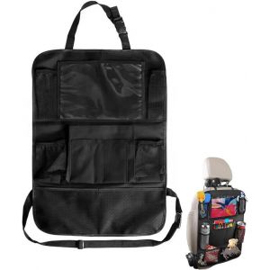 Cmjaagur-1 Pièce Siège Auto Enfant, Support Tablette Transparent Protection Dorsale Enfant, Organisateur De Siège Auto Avec Sac De Rangement, Facile À Nettoyer, Étanche[M2514] - Neuf