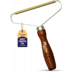 JGD-1 grattoir double face pour moquette et anti-peluches avec poign&eacute;e ergonomique &eacute;l&eacute;gante | &Eacute;pilateur de poils d'animaux, brosse pour tapis et tissu pour v&ecirc;tements et tapis | Parfait pour les maiso - Neuf