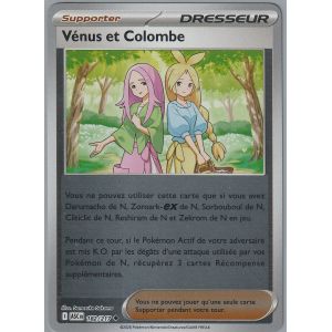 Carte Pok&eacute;mon - V&eacute;nus Et Colombe - 182/217 - Reverse - H&eacute;ros Transcendants - Neuf