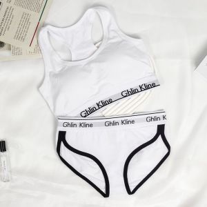 Kit Soutien-Gorge De Sport Culotte Ensemble Corps En Forme D'éponge Pad Gilet Avec Sous-Vêtements - Neuf