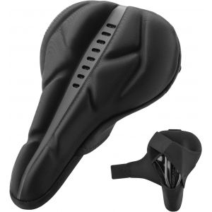 Housse De Selle Vélo Confortable,Coussin De Selle De Vélo Respirant,Couvre De Siège De Vélo Doux Pour Vélo De Route Vélo Gravel Vtt Vélo De Course Pour Homme Femme,Noir - Neuf