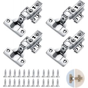 Lot de 4 Amortissement silencieux des charni&egrave;res, Amortissement des charni&egrave;res d'armoire,charniere porte placard amortisseur, capacit&eacute; de charge jusqu'&agrave; 12 kg, adapt&eacute;es aux armoires, armoires, etc. - Neuf