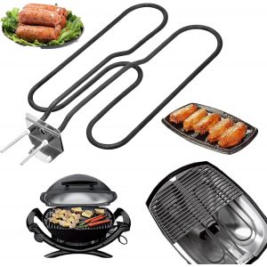 Ulteronixshop-L&eacute;ment Chauffant Rechange pour Weber Barbecues &eacute;Lectriques Q140 Et Q1400 S&eacute;ries 66631 80342 80343 65620 &eacute;L&eacute;ment Chauffant en Acier Inoxydable R&eacute;sistance De 230V 2200W - Neuf