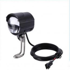 1 Pc 2-En-1 Led Phare Vélo Électrique Scooter Lumière Avant Étanche Avec Accessoires De Klaxon - Neuf