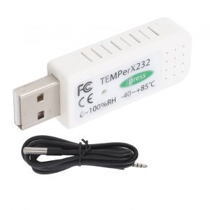 Enregistreur de donnees de temperature et d'humidite pour ordinateur USB, alarme pour la surveillance de l'environnement - Neuf