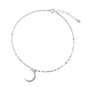Bracelet De Cheville Flash Diamond Moon Pour Femme, Design De Niche - Neuf