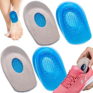 Kalanka-2 Paires Talonnettes Gel - Semelles Chaussures Avec Gel Massant - Coussin De Soutiens Pour Douleurs Plantaires, Douleur Des Jambes & Du Dos - Chaussures De Sport, Talons Hauts Ou Bottes - Neuf
