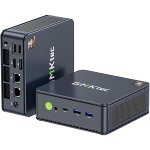 CHECARZHN--NO1-Amd Ryzen 7 Mini Pc 5825U(Battre Ryzen 7 5850U)(8 C/16 T 4,50 Ghz), M5 Plus Double Lan 2,5G Micro Pc, 16 Go Ram Ddr4 + 512 Go Pcie-Ssd/Wifi 6/Usb 3.2/Usb-C/Bt 5.2/Dp/Hdmi - Neuf