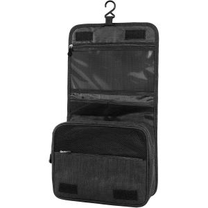 KALANKA-Trousse de Toilette, Pliable Grande Trousse de Toilette Voyage pour Hommes et Femmes,Multifonction Imperméable Sac Cosmétique Organisateur de Voyage avec Crochets - Neuf