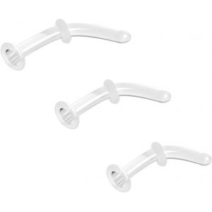 Nbgcm-Lot De 3 Piercings De Nez En Verre - 14 G, 16 G, 20 G - Pour Cartilage, Conque, Daith, Hélix, Septum - Bijoux Pour Homme Et Femme - Neuf