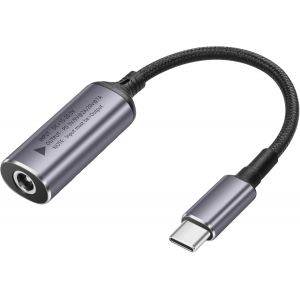 KAL-Câble Pd 140 W Dc5525 Vers Usb C, Entrée Femelle Cc 5,5 Mm X 2,5 Mm, Câble De Charge D'Alimentation Mâle De Type C Avec Puce D'Identification Automatique Pd, Pour Téléphones, Tablettes, - Neuf