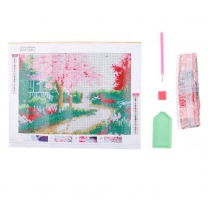 bricolage fait &agrave; la main strass broderie peinture point de croix kit artisanat d&eacute;coration murale (QC011 route) - Neuf