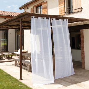 Voilage D&eacute;perlant &Agrave; Oeillets - Neuf