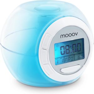 R&eacute;veil Lumineux 7 couleurs et 6 m&eacute;lodies Nature-Transparent - Neuf