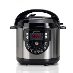 NEWCOOK Mijoteuse &Eacute;lectrique Programmable Delicious Noire, Autocuiseur &Eacute;lectrique Multifonctionnel avec Voix, 15 Fonctions - Neuf
