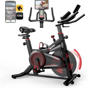 Checarzhn--No1-Vélo D'appartement Avec Résistance Magnétique, Vélo De Fitness, Entraînement Cardio En Salle Velo Spinning, Stationnaires À La Maison Avec Moniteur, Support De Tablette - Neuf