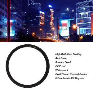 Filtre etoile 6 lignes haute definition, filtre a effet Starburst reglable pour appareil photo 72 mm - Neuf