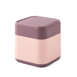 Hjlian Petite Poubelle De Bureau Portable Et Resistante Aux Chutes Avec Couvercle Amovible Pour Voiture Et Maison [Violet/Rose] - Neuf