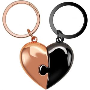 KAL-Premium Schl&uuml;sselanh&auml;nger Puzzle Herz P&auml;rchen F&uuml;r Deinen Lieblingsmensch I Liebespuzzle Keychain Mit Gravur F&uuml;r Paare I Ich Liebe Dich Partner Schl&uuml;sselringe Als Geschenk Am Schl&uuml;sselband - Neuf