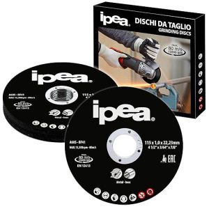 Disques &agrave; tron&ccedil;onner professionnels Ipea en acier inoxydable (inox) - Lot de 10 - Disques pour meuleuses d'angle et disques flexibles - Lames de coupe pour m&eacute;taux, fer, aluminium - ... - Neuf