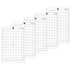 5 Pcs Tapis De D&eacute;coupe 12x8In PVC Standard Grip Adh&eacute;sif Coup&eacute; Tampon Remplacement Non-Viscosit&eacute; Moyenne Maille Artisanat - Neuf