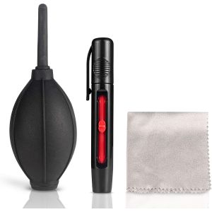 Kit de Nettoyage pour appareils Photo: Soufflet, Chiffon en Microfibre, Stylo &agrave; lentilles, id&eacute;al pour Le Nettoyage des objectifs, appareils Photo, Ordinateurs Portables, Lunettes - Neuf