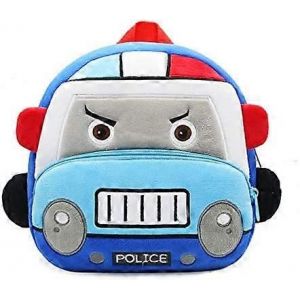 Mignon Toddler Sac à dos Sac Enfant En peluche Dessin animé Série Mini Sac de voyage pour Bébé Fille Garçon CadeauVoiture de Police - Neuf