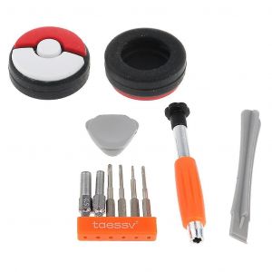 2pcs Poke Ball Plus Analog Joystick Cap Thumb Grip Pour Nintendo Switch Joy-Con Pi&egrave;ce De Remplacement Et Tournevis Set Ph00 2.0mm Tri-Wing Repair Tool Kit - Neuf