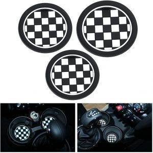 Lot De 3 Dessous De Verre Antidérapants En Silicone Pour Porte-Gobelets, Dessous De Verre En Caoutchouc Pour 72 Mm - Neuf