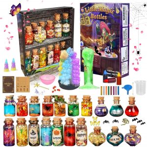 KALANKA-Lot`s de potions magique pour enfants, Myst&egrave;re Coffret 21+ potions sorcier f&eacute;es avec un pot magique, Jeux Educatif jouet fille 7 8 9 10 ans Bricolage Noel Jeux cadeau Creatif - Neuf