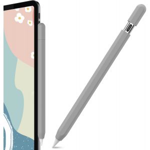Coque Apple Pencil (USB-C) 2023 Housse Protectrice Ultra Fine Apple Pencil &Eacute;tui Grip Antid&eacute;rapant Compatible avec Apple Pencil USB C (Gris) - Neuf