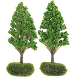 2pcs Miniature Diorama Arbres Bricolage Paysage Miniature Arbres Mod&egrave;le Sable Table D&eacute;cor-G&eacute;n&eacute;rique - Neuf