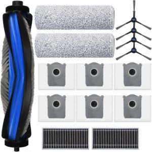 Accessoires Pour Ecovacs Deebot X8 Pro Omni/Ecovacs Deebot X8 Omni, 1 Brosse À Rouleau Principale, 6 Sacs À Poussière, 4 Brosses Latérales, 2 Filtres, 2 Chiffons De Nettoyage, Pièc[SSE7110282] - Neuf