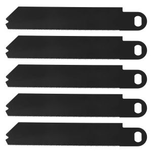 Lot de 5 lames de scie SSB152FT compatibles avec Black & Decker Scorpion FKS890E/KS890ECN/KS890EK en acier au carbone - Neuf