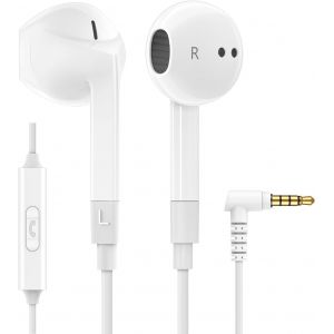 KALANKA-FEROX Écouteurs, Garantie 5 Ans, Écouteurs Intra-Auriculaires Filaires, Casque avec Microphone, Compatible avec Tablettes et Ordinateurs Portables Samsung, Huawei, iPhone, MP3 Players - Neuf