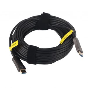 Cable d'interface multimedia HD a fibre optique 4K 4:4:4RGB HDR10 HDCP2.2 18 Gbit/s, cordon unidirectionnel HD pour PS415 m/49,2 pi - Neuf