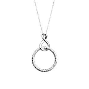 Collier Les Georgettes Ic&ocirc;ne Infini Les Intemproels Laiton Argent&eacute; - Neuf