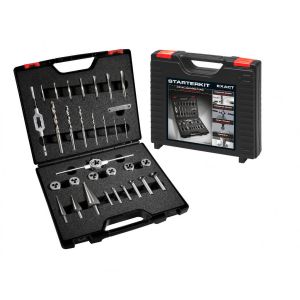Robinet et jeu de matrice Exact Starterkit Metal; M3-M12; 35 unit&eacute;s - Neuf