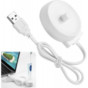 Nsiecd-Usb Chargeur De Brosse &Agrave; Dents Type 3757 &Eacute;tanche Base De Chargement Par Induction De Brosses C&acirc;ble De Charge De Remplacement Pour Braun Oral B P2000/P4000/P6000/P7000/D10/D12/D16/D20/D34/Pro60 - Neuf