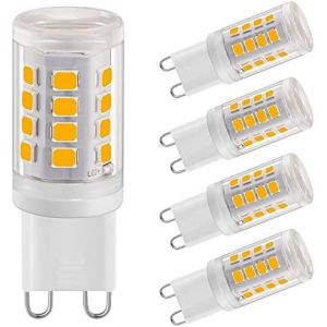 KAL-Ampoules Led G9 2W Blanc Chaud 2700K, Ampoules Led G9 280Lm, Équivalent À Une Ampoule Halogène 28W, Ampoules Led G9 Pour Éclairage Domestique, Non-Flicker, Ac 220-240V, Paquet De 5 - Neuf