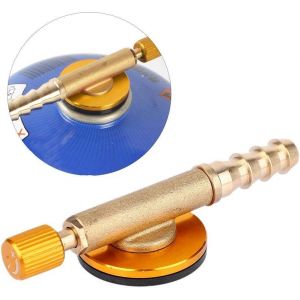 ERYI-Vanne De Tuyau De Gaz De Camping, Adaptateur De Recharge De Gaz En Laiton Pour Poêle De Sécurité, Vanne De Commutation Pour Camping En Plein Air (Jaune) - Neuf